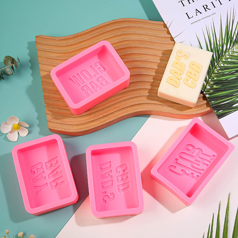 Soap Making In Fight Club - ファイトクラブレターズソープシリコンモールド長方形バスローションバー作成用品モールドケーキローフパンアクセサリー