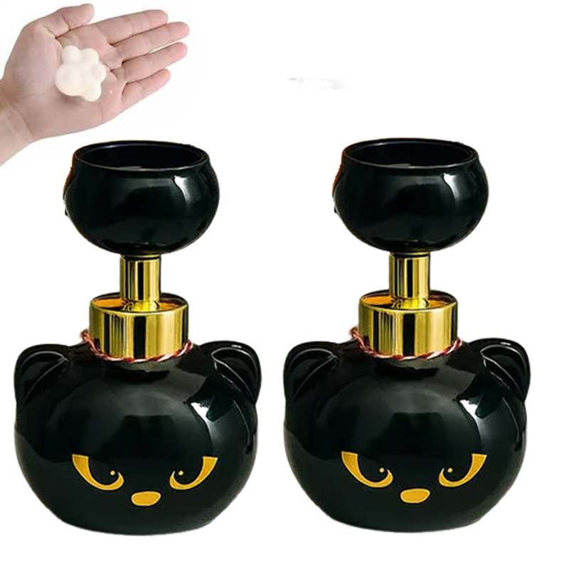 Soap Making Jar - かわいい猫の足型フォームソープディスペンサー 面白いキュートな猫の足型フラワーシェイプフォームソープポンプボトル 猫好きへのギフト バスルーム キッチン用