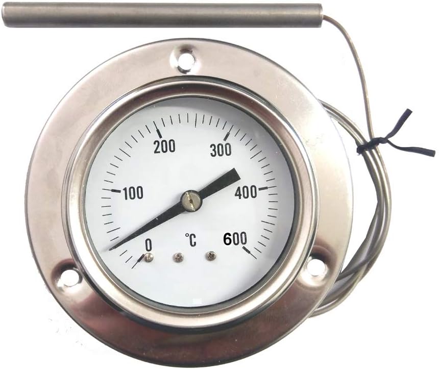 Soap Making Thermometer - ステンレス鋼製高温計 0-500℃ ° オーブン用温度センサー ピザグリル 薪ストーブ