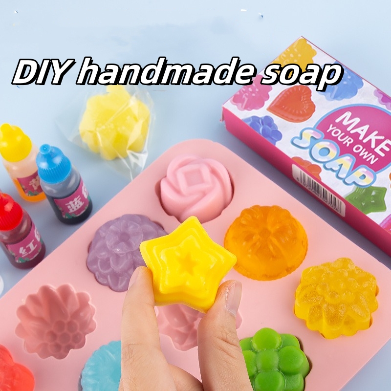 Soap Making Gifts - DIY 手作り石鹸クリスタル石鹸植物石鹸作り材料女の子のおもちゃセット誕生日ギフト石鹸作りキット