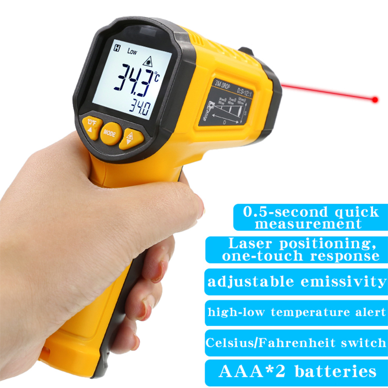 Soap Making Thermometer - TS380赤外線非接触式HYTAIS温度計ハンドヘルド工業用高精度電子温度計TS600