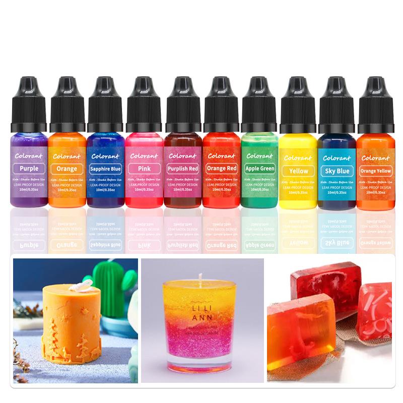 Soap Making Jelly - キャンドルワックス顔料着色剤,20色,10ml
