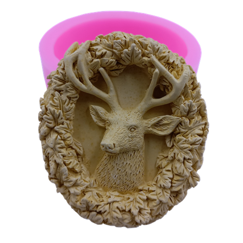 Soap Making Activity - 鹿デザイン石鹸シリコーン型作る石鹸ムースケーキ金型アロマワックス石膏樹脂工芸品の金型