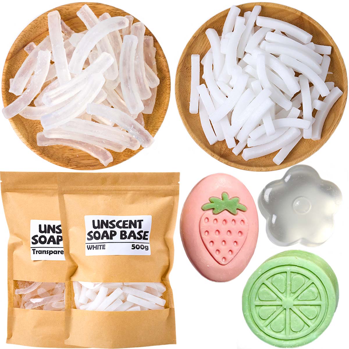 Soap Making With Soap Base - 500 グラムグリセリン石鹸ベース DIY 手作りアロマソープクリアホワイト作成用品材料簡単に溶けるバスフォーミングバター用