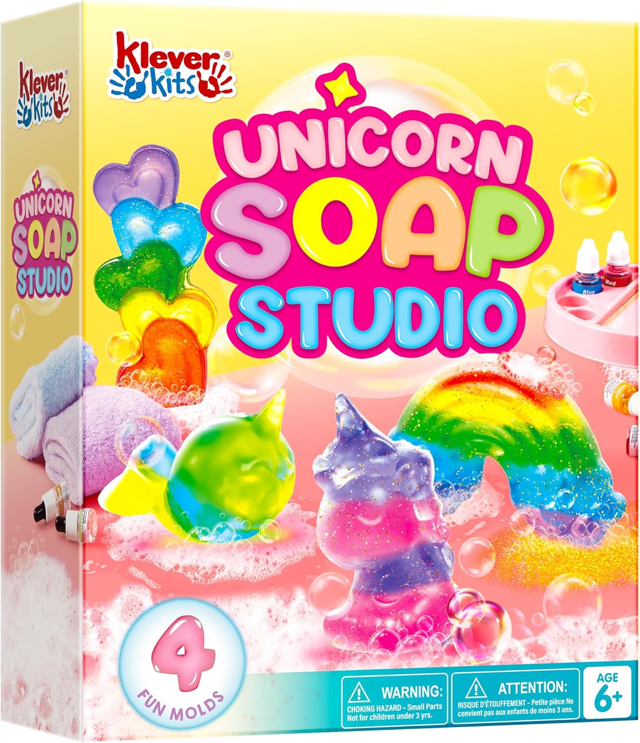 Soap Making Activity - JOYFY ユニコーン石鹸作りキット 女の子向け工作 DIYプロジェクト 子供の誕生日 クリスマスプレゼント