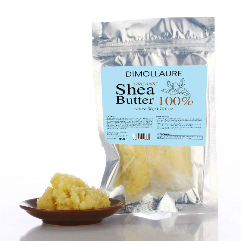 Shea Butter Raw - Dimollaure 50 グラム天然有機未精製シアバターオイルスキンケアボディオイル保湿栄養ボディマッサージ化粧品オイル