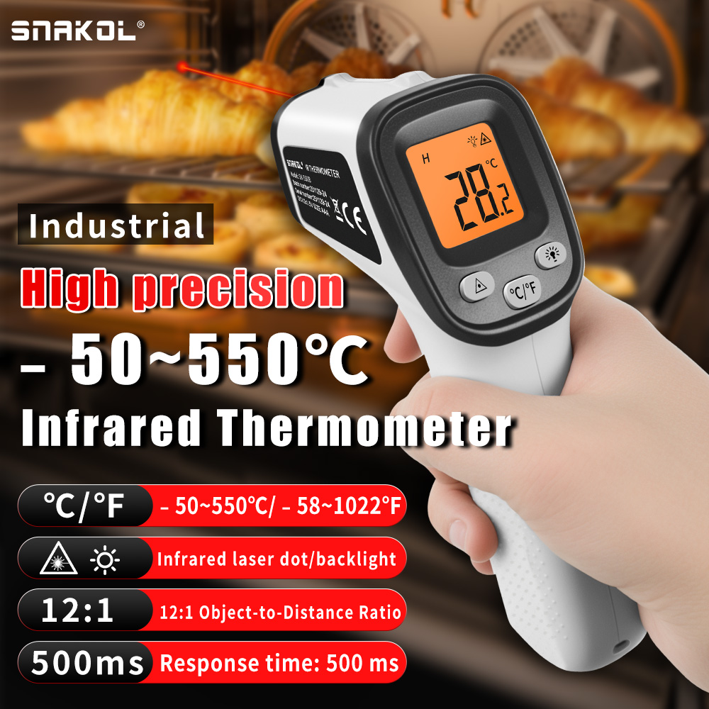 Soap Making Thermometer - SNAKOL SK550B デジタル赤外線温度計ガン -58 ° Fから1022まで