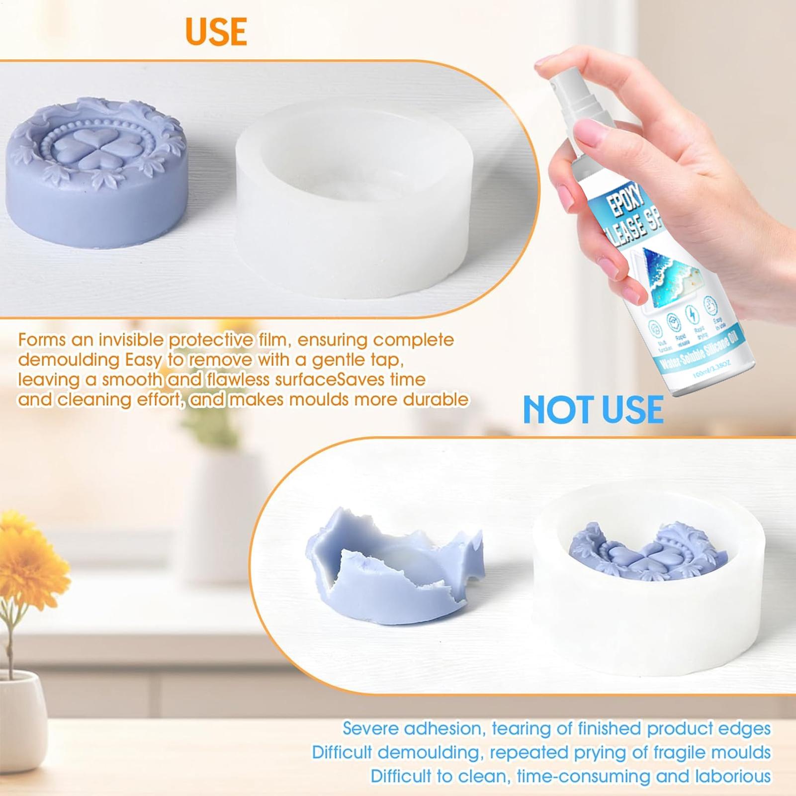 シリコンリリーススプレー エポキシリリーススプレー 強力な型 - Soap Making Activity のレビューと価格