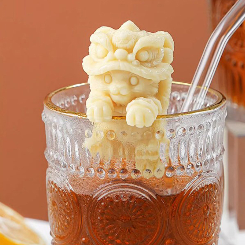 吊り下げ式シリコンモールド 可愛いライオン/クマ型製氷器 食 - Soap Making Jar のレビューと価格