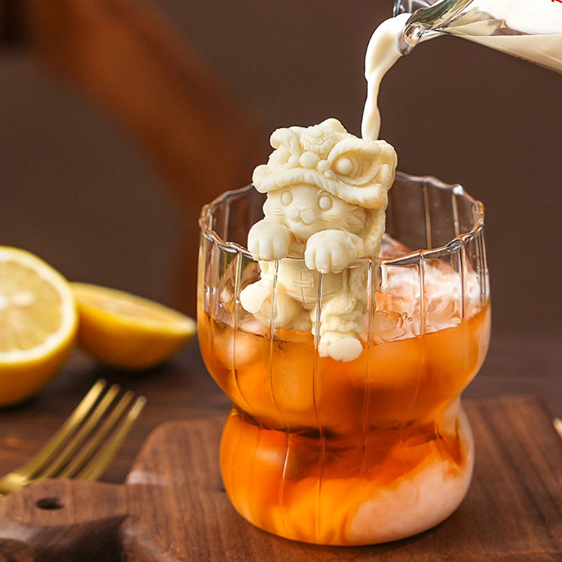 吊り下げ式シリコンモールド 可愛いライオン/クマ型製氷器 食 - Soap Making Jar のレビューと価格