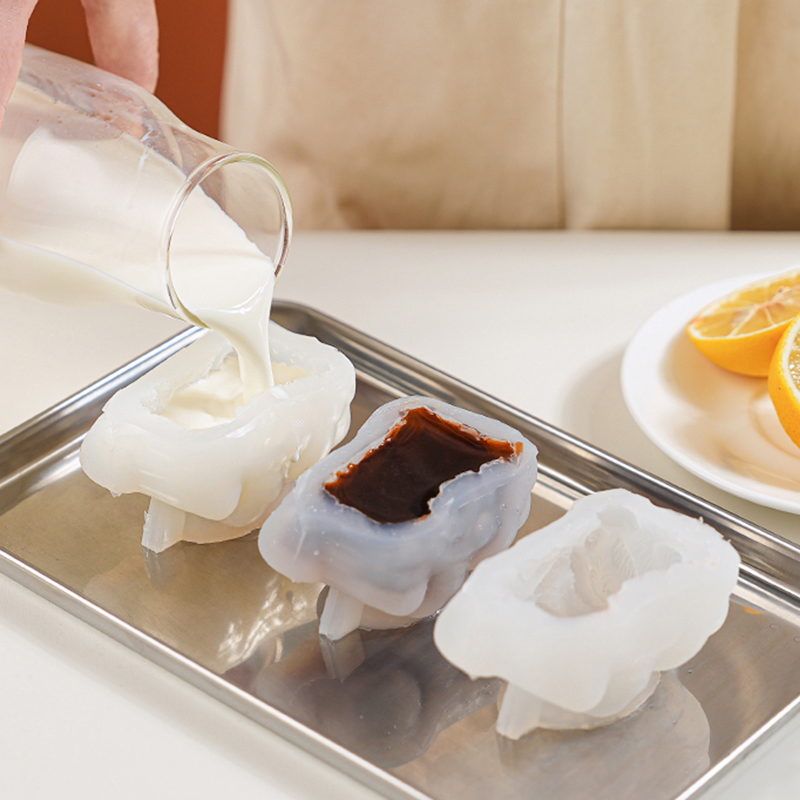 吊り下げ式シリコンモールド 可愛いライオン/クマ型製氷器 食 - Soap Making Jar のレビューと価格