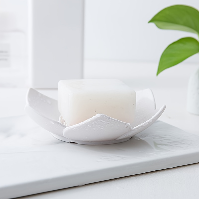 石鹸箱 蓮の形 滑り止め ポータブル シリコーン 石鹸トレイ - Soap Dish Draining のレビューと価格
