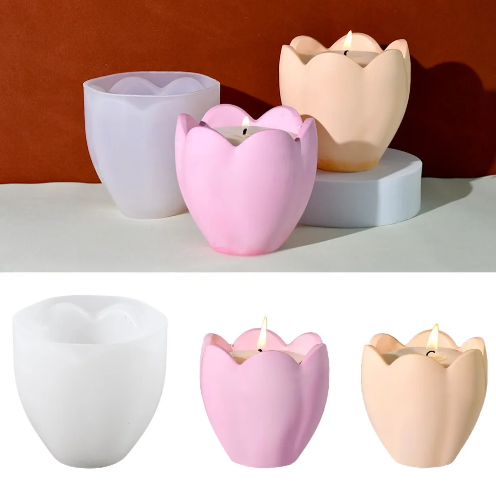 チューリップキャンドルホルダーシリコーン金型花樹脂石鹸箱作成 - Soap Making Book のレビューと価格