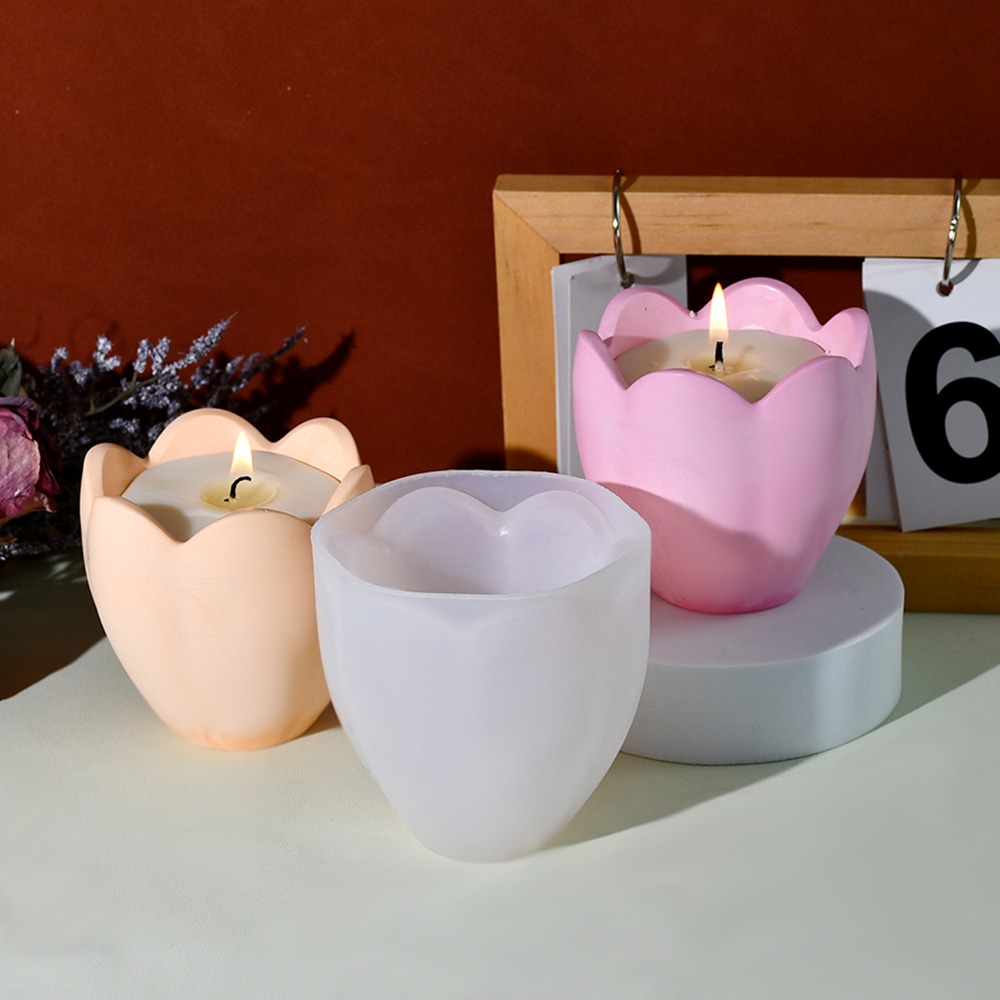 チューリップキャンドルホルダーシリコーン金型花樹脂石鹸箱作成 - Soap Making Book のレビューと価格