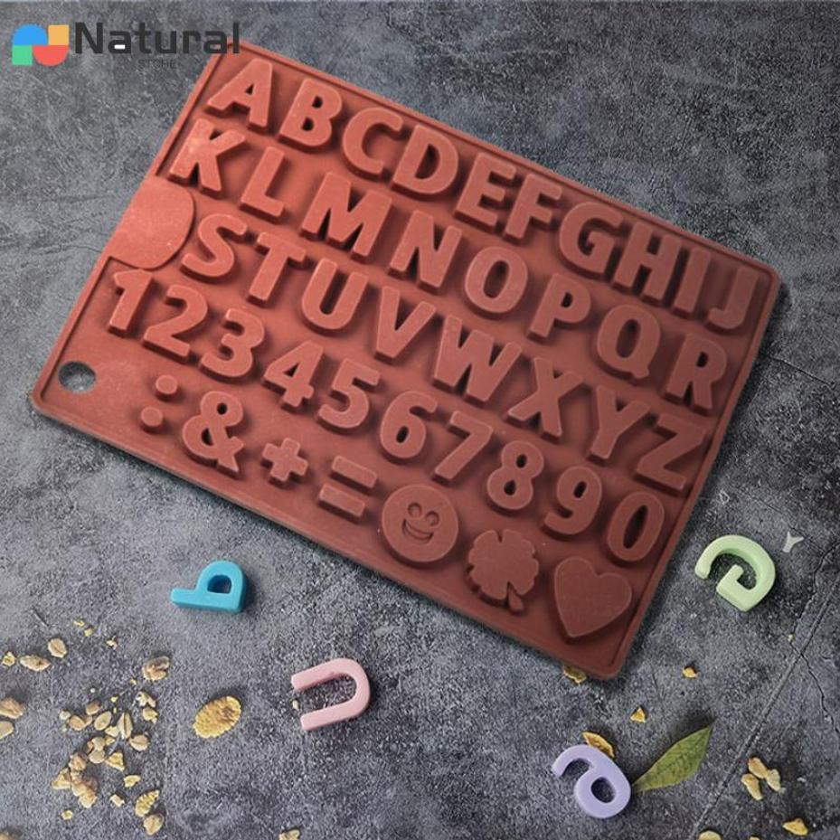 英語文字シリコンチョコレート型 アルファベット数字キャンディ - Soap Making Jelly のレビューと価格