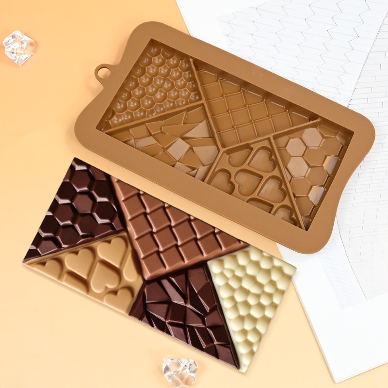 3種類の不規則な形のシリコンチョコレート型、多孔質フラワーラ - Soap Making Jelly のレビューと価格