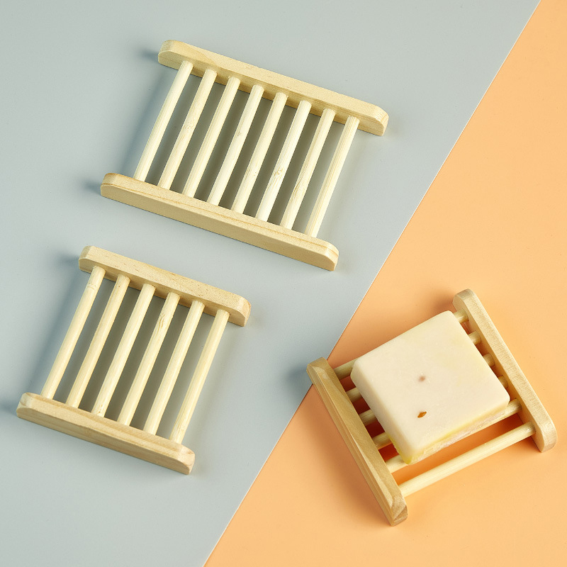 木製ソープディッシュトレイ浴室石鹸ホルダーポータブルシャワー - Soap Dish Draining のレビューと価格