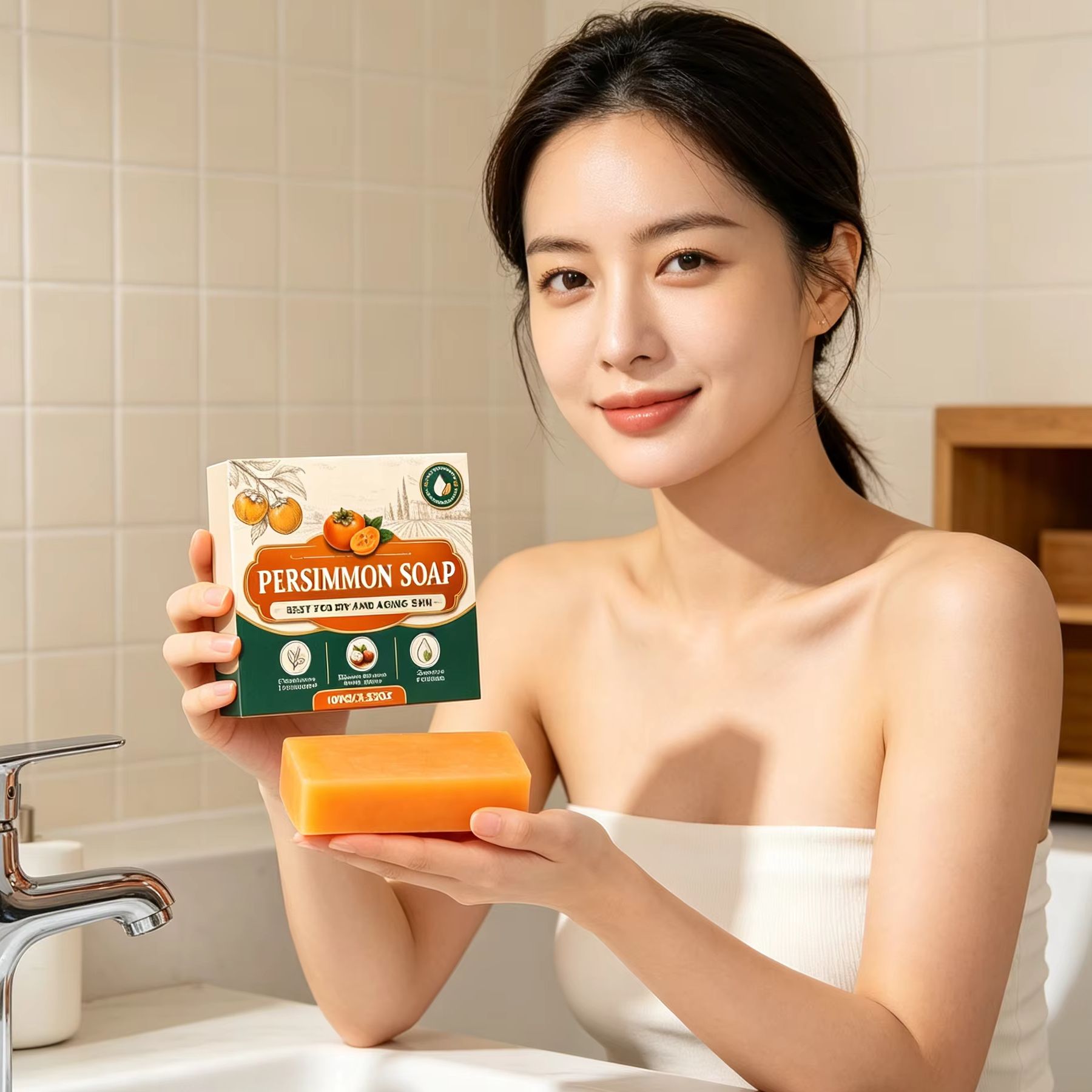 柿石鹸 体臭除去 乾燥改善 リフレッシュ 濃厚泡立ち 天然シ - Shea Butter Raw のレビューと価格