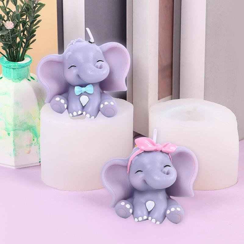 かわいい3D象型シリコンキャンドルモールド、簡単リリース、再 - Soap Making Guide のレビューと価格