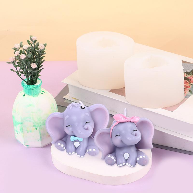 かわいい3D象型シリコンキャンドルモールド、簡単リリース、再 - Soap Making Guide のレビューと価格
