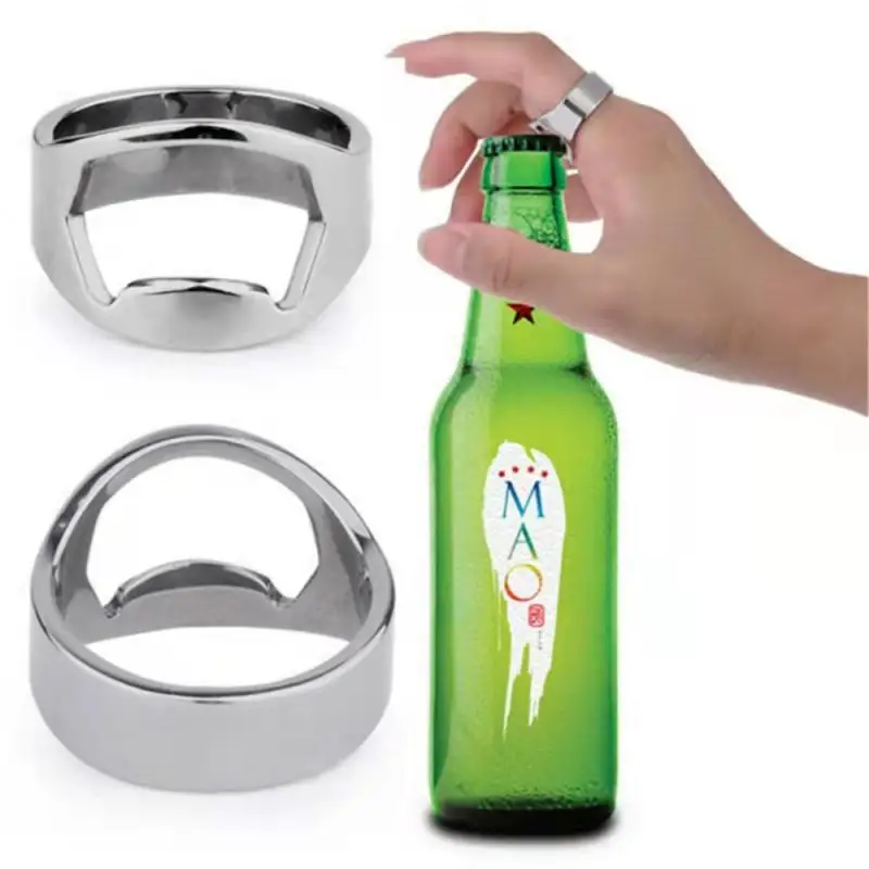 ミニ缶切りステンレス鋼栓抜きリング型ボトルビール開口部リムー - Soap Making Jar のレビューと価格