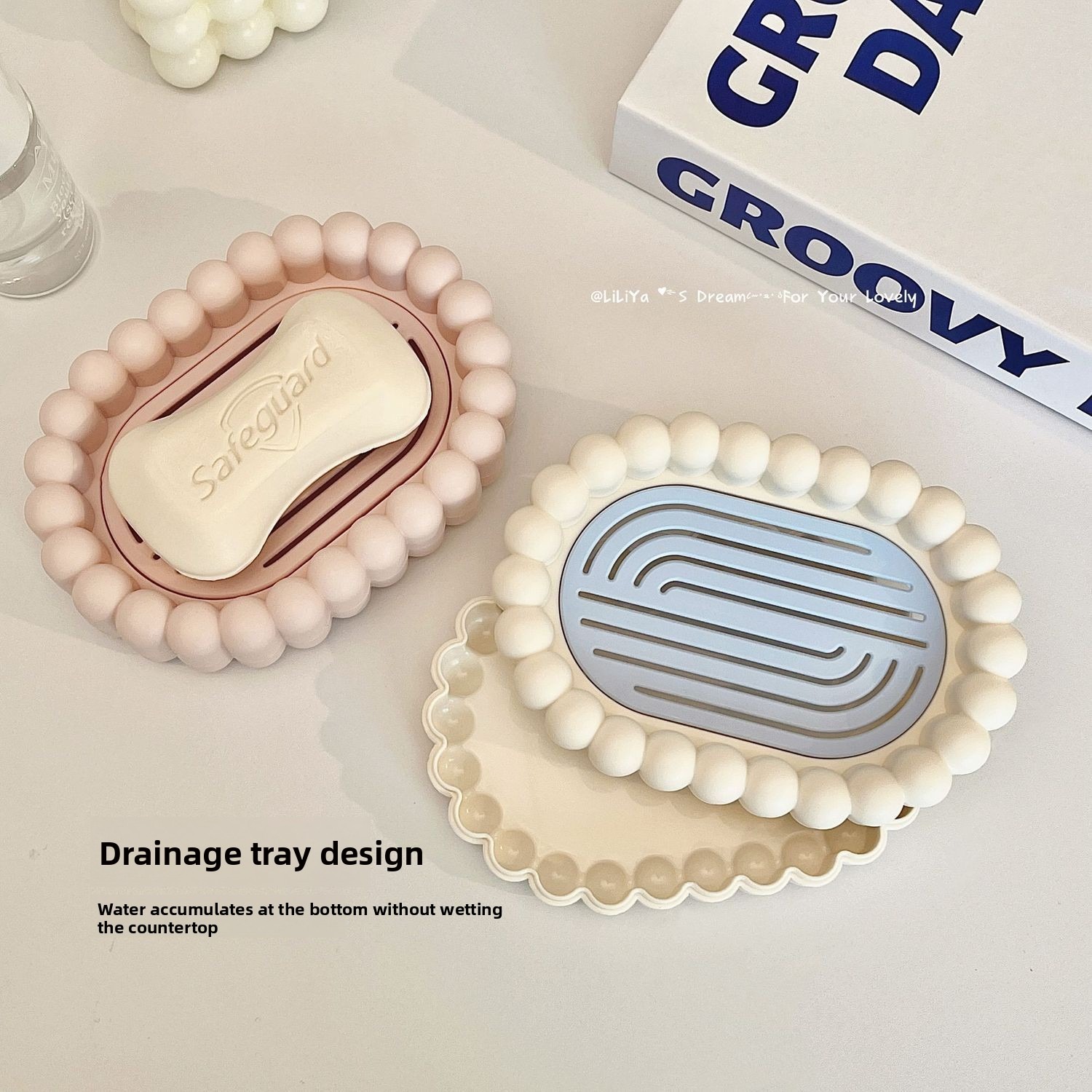 浴室用石鹸箱 プラスチック製石鹸置き 水切り穴付き 石鹸ホル - Soap Dish Draining のレビューと価格