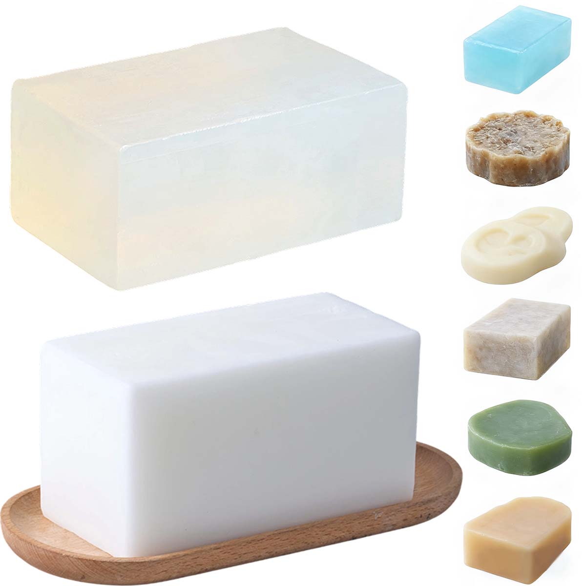 1000g クリアホワイトソープベース DIY 手作りアロマ - Soap Making With Soap Base のレビューと価格
