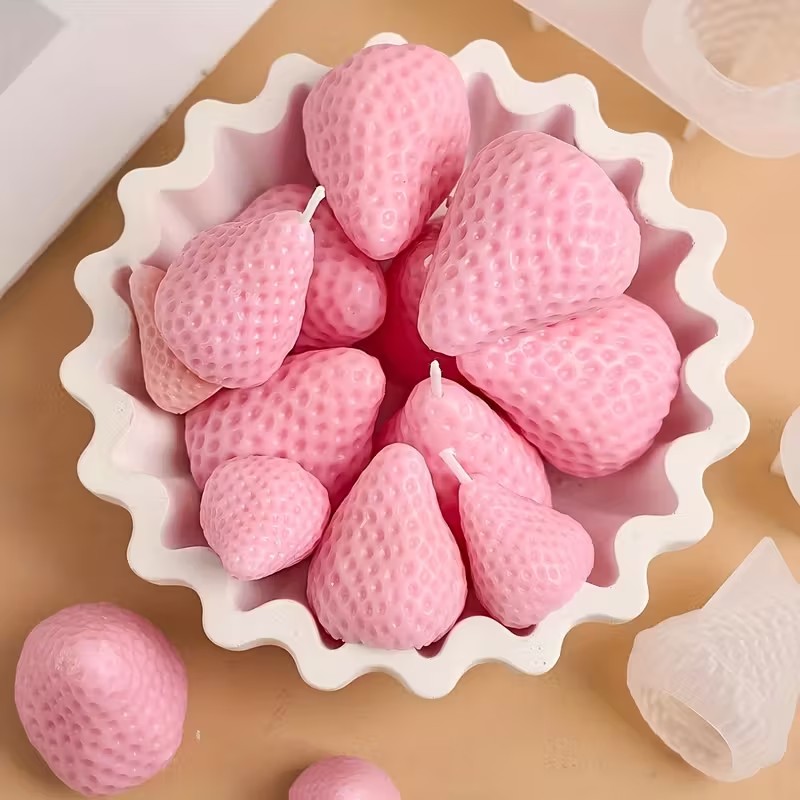 イチゴシリコンキャンドルモールド DIY アロマセラピー石鹸 - Soap Making Gifts のレビューと価格