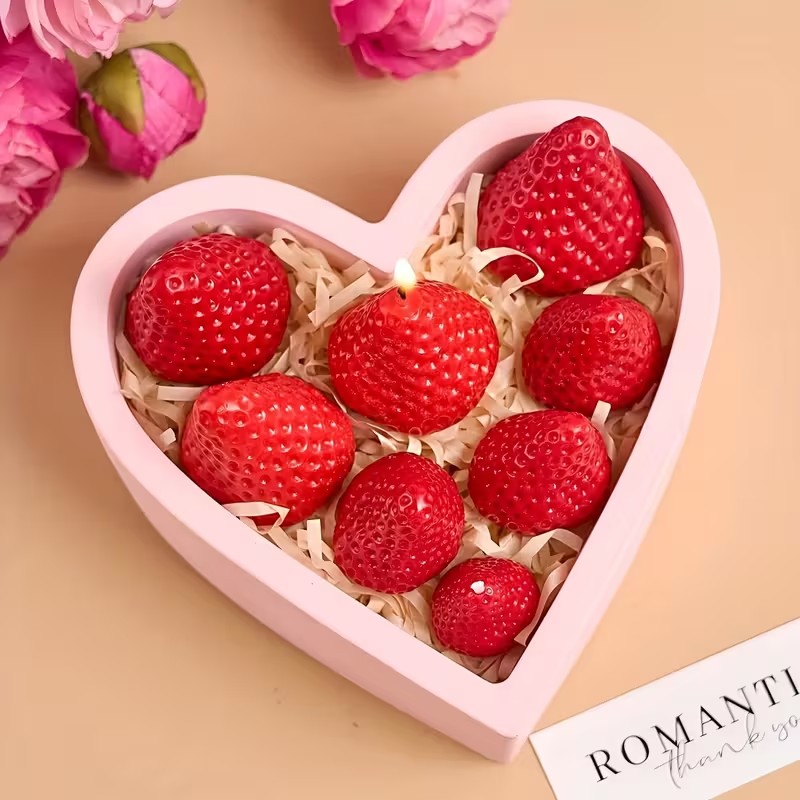 イチゴシリコンキャンドルモールド DIY アロマセラピー石鹸 - Soap Making Gifts のレビューと価格