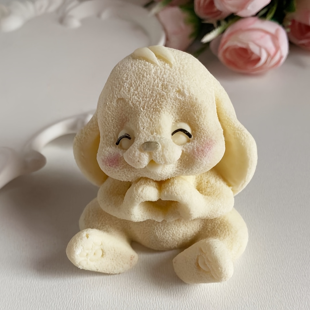 表現豊かな目とふわふわの耳が付いた愛らしいウサギの樹脂シリコ - Soap Making Guide のレビューと価格