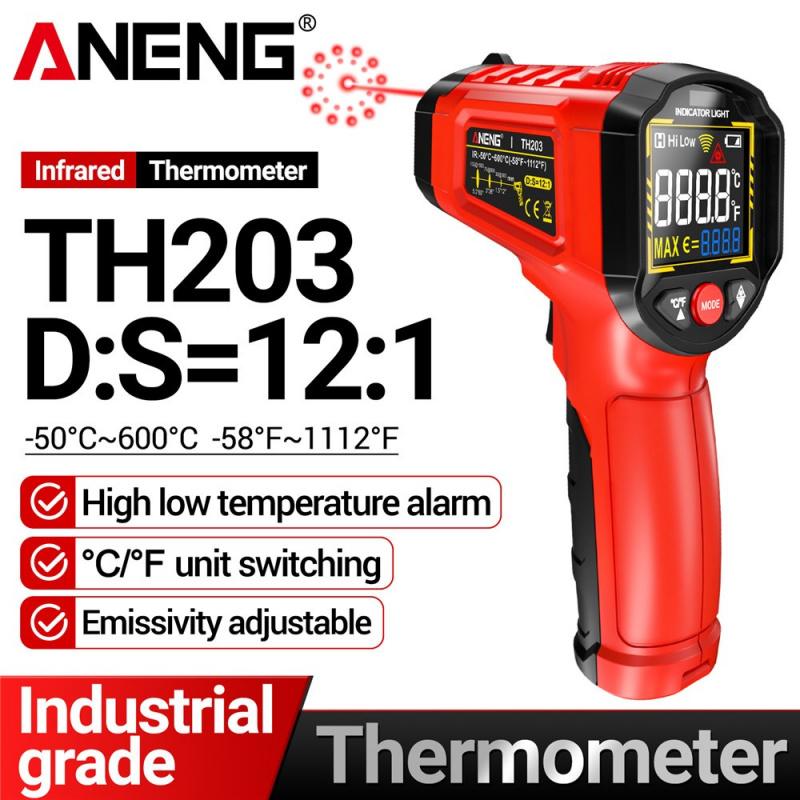 ANENG TH203 赤外線温度計 -50~600 ℃   - Soap Making Thermometer のレビューと価格