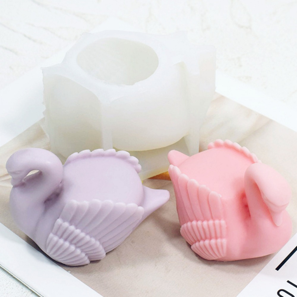 ホワイトスワンシリコンキャンドルモールド,鳥の動物の石鹸,樹 - Soap Making Gifts のレビューと価格