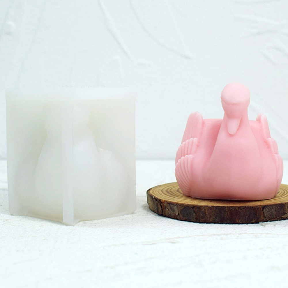 ホワイトスワンシリコンキャンドルモールド,鳥の動物の石鹸,樹 - Soap Making Gifts のレビューと価格