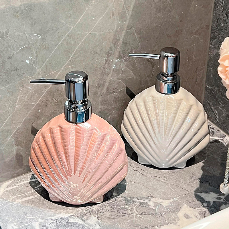 セラミックプレス分離ボトルシェル型液体石鹸ディスペンサー手指 - Soap Making Jar のレビューと価格