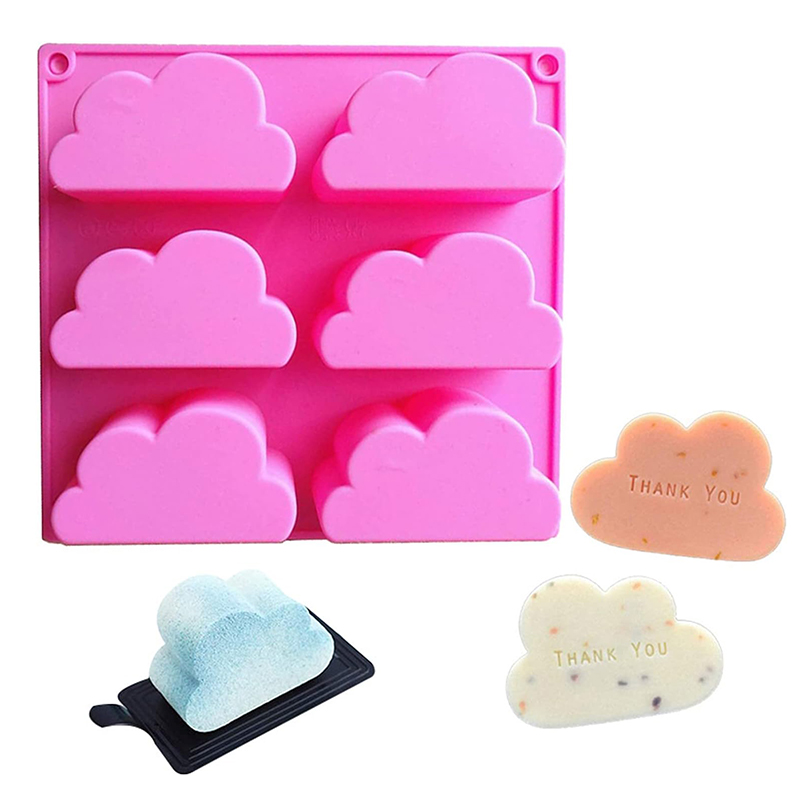 石鹸を作るためのクラウドシリコンモールド、プディングゼリーア - Soap Making Book のレビューと価格