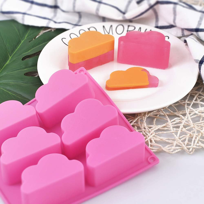 石鹸を作るためのクラウドシリコンモールド、プディングゼリーア - Soap Making Book のレビューと価格