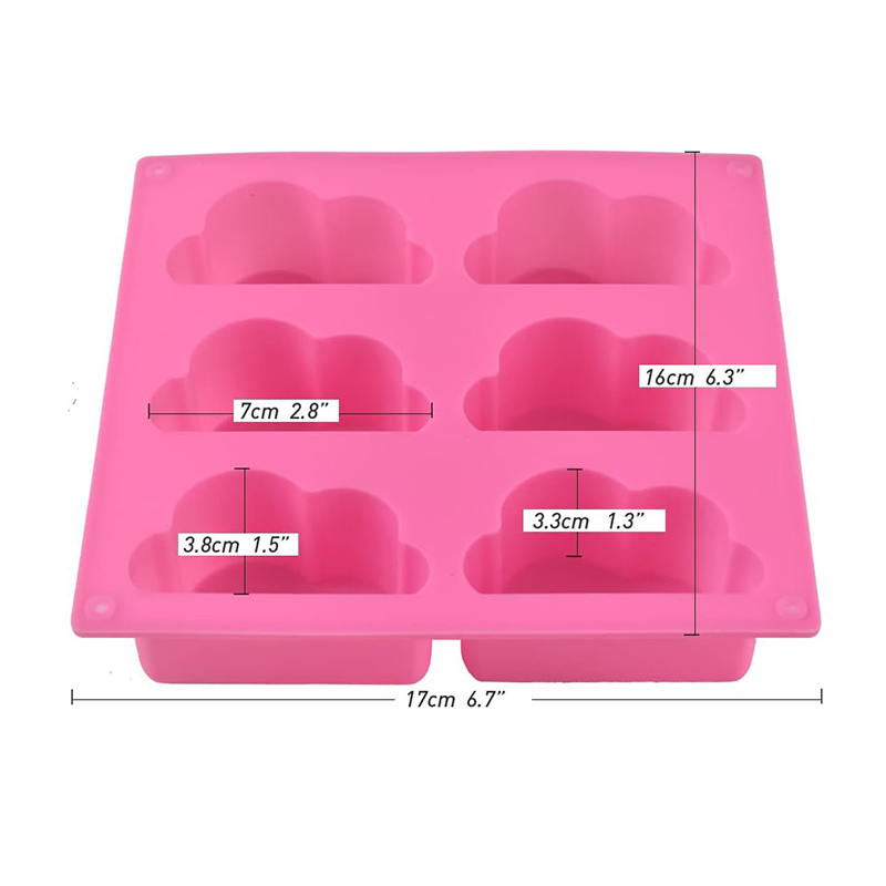 石鹸を作るためのクラウドシリコンモールド、プディングゼリーア - Soap Making Book のレビューと価格