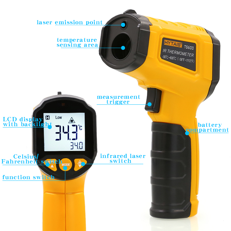 TS600 赤外線非接触 HYTAIS 温度計ハンドヘルド工 - Soap Making Thermometer のレビューと価格