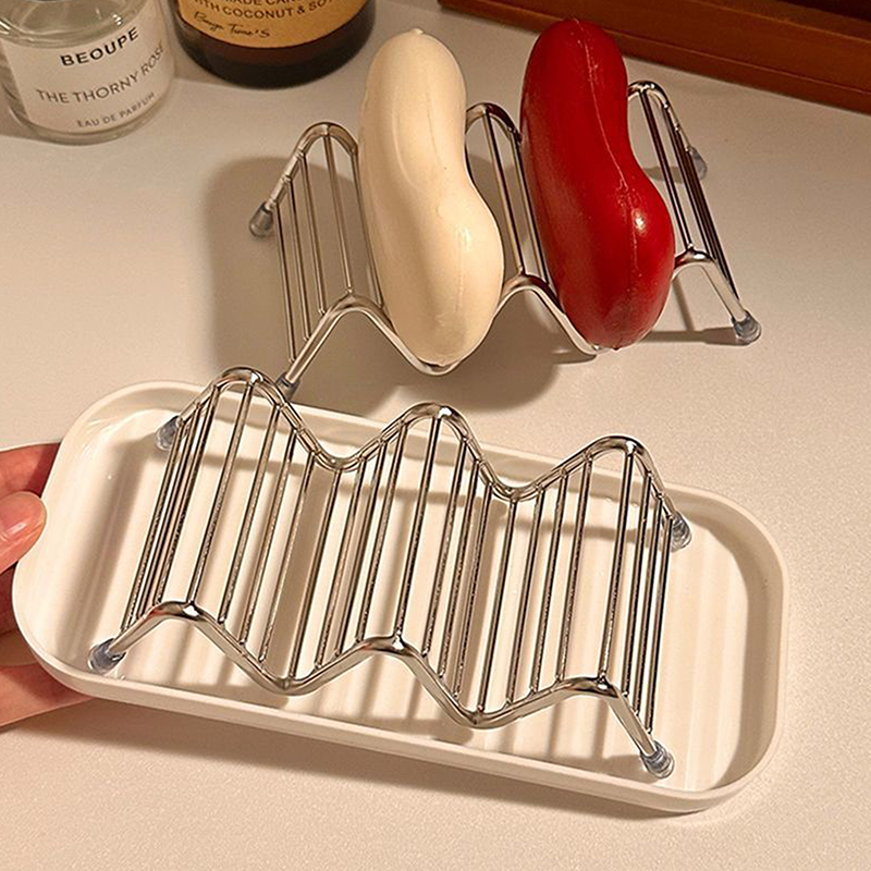 1 個ステンレス鋼石鹸ラック排水石鹸トレイ多機能浴室収納ラッ - Soap Dish Draining のレビューと価格