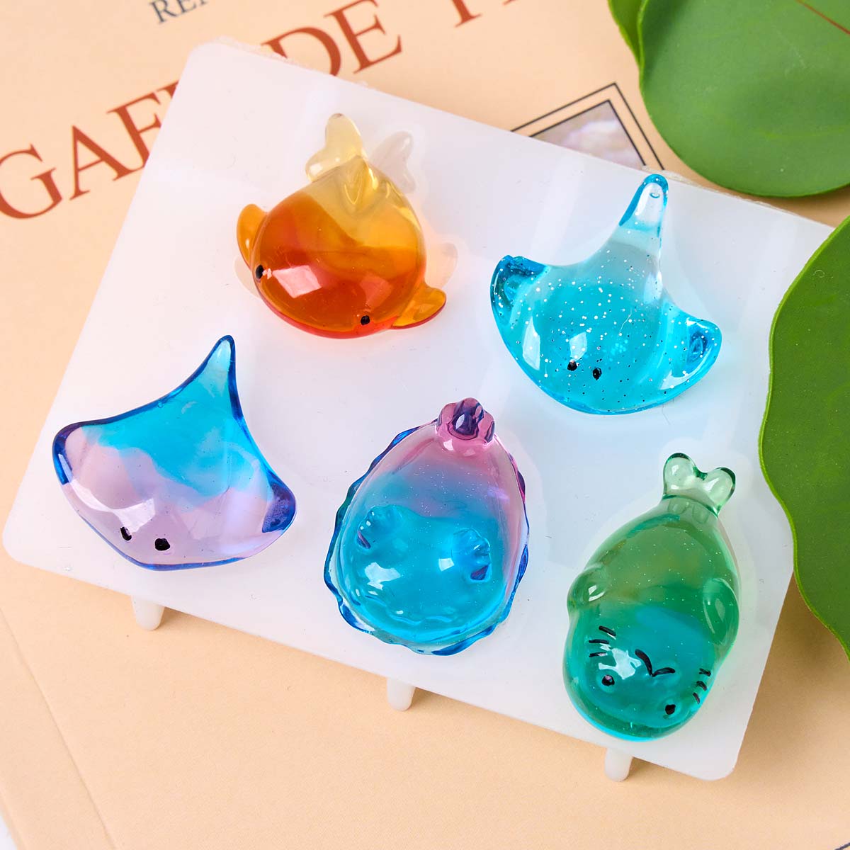 3Dヒーリング可愛いマンタ鯨シリコンモールドDIYキーホルダ - Soap Making Activity のレビューと価格