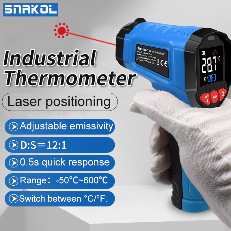 赤外線非接触デジタル温度計ハンドヘルド高精度温度センサー工業 - Soap Making Thermometer のレビューと価格