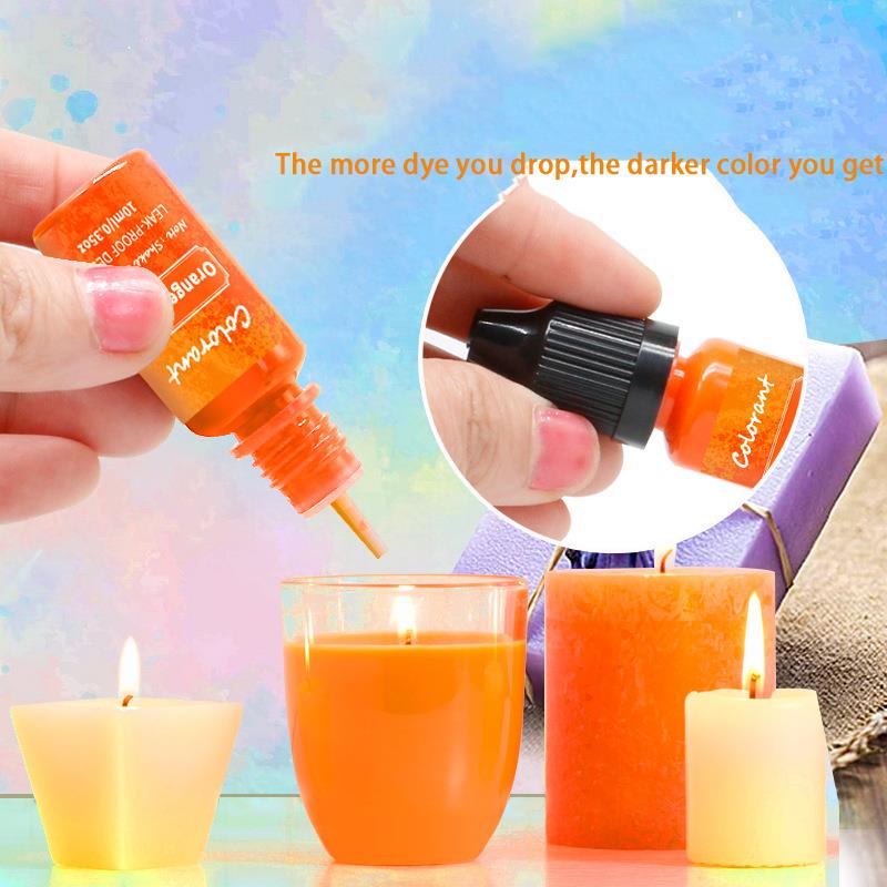キャンドルワックス顔料着色剤,20色,10ml - Soap Making Jelly のレビューと価格