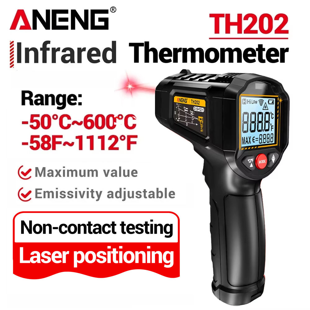 ANENG 赤外線温度計 非接触式 -50~600 ℃    - Soap Making Thermometer のレビューと価格