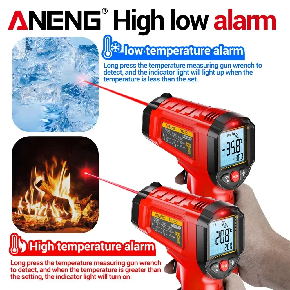 ANENG 赤外線温度計 非接触式 -50~600 ℃    - Soap Making Thermometer のレビューと価格