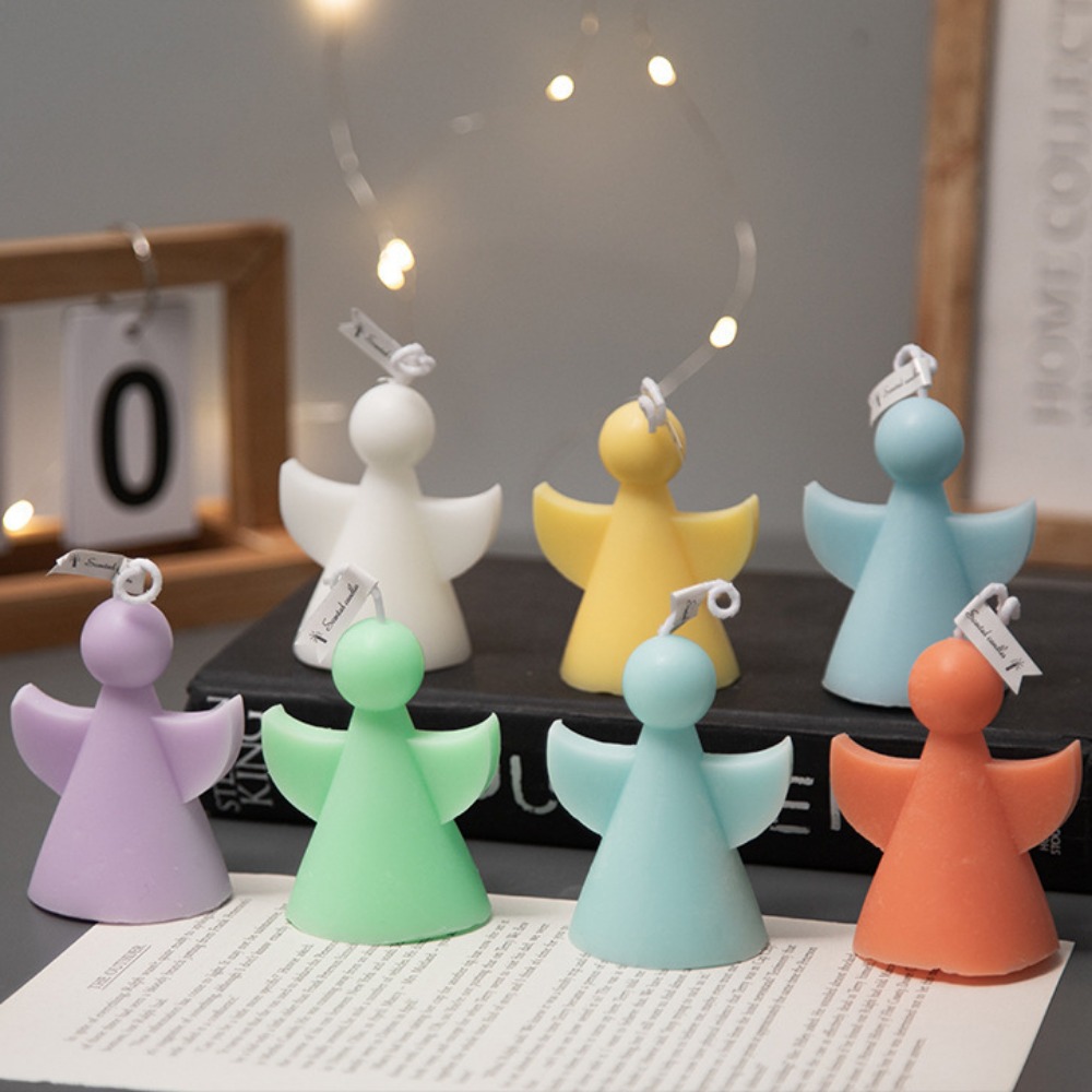 丸い頭の翼を持つアクリルキャンドルモールド,幾何学的な人形, - Soap Making Gifts のレビューと価格