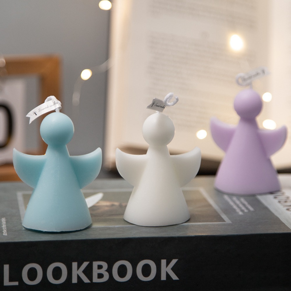 丸い頭の翼を持つアクリルキャンドルモールド,幾何学的な人形, - Soap Making Gifts のレビューと価格