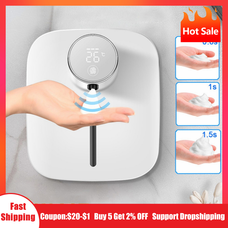 ホットソープディスペンサー自動壁掛け充電式温度表示液体泡ソー - Soap Making Thermometer のレビューと価格