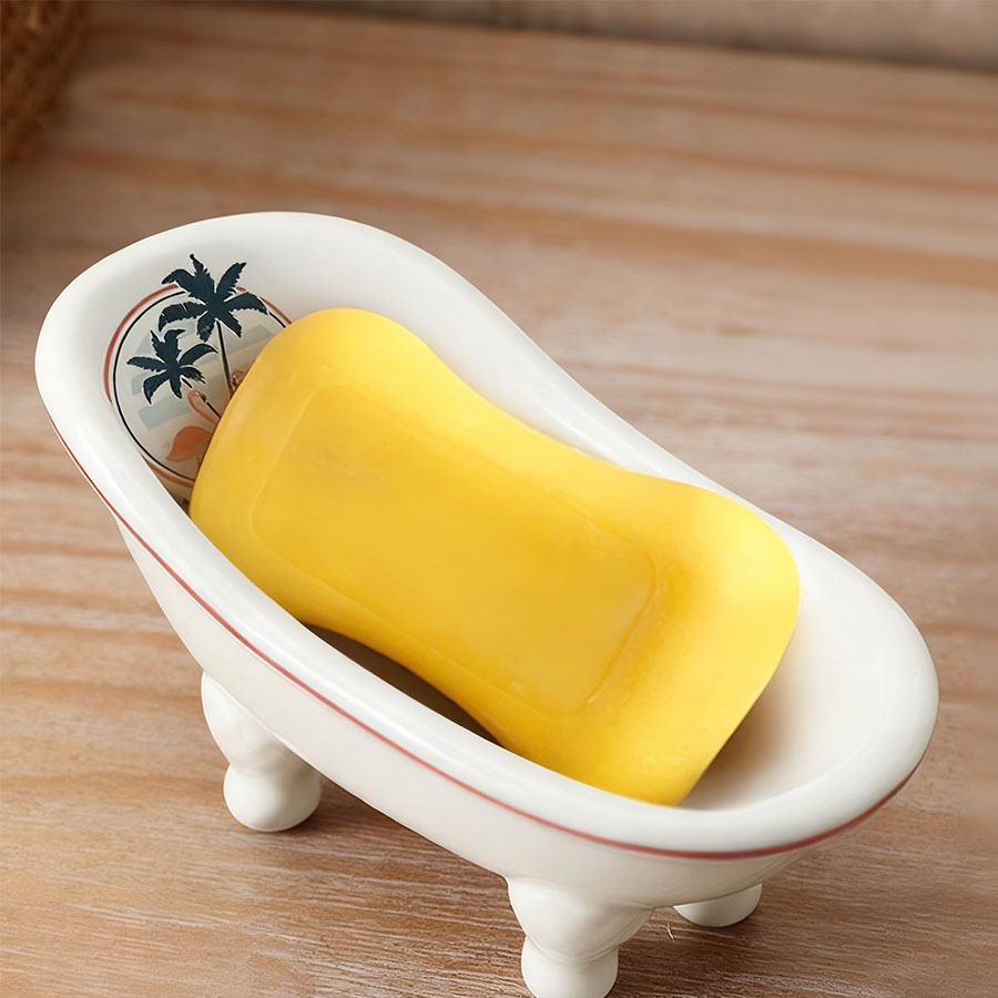 クリエイティブな北欧スタイルの排水石鹸箱とセラミック石鹸皿  - Soap Dish Draining のレビューと価格