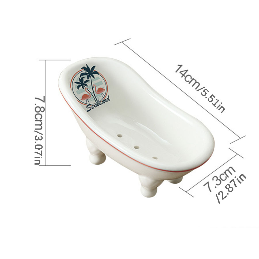 クリエイティブな北欧スタイルの排水石鹸箱とセラミック石鹸皿  - Soap Dish Draining のレビューと価格