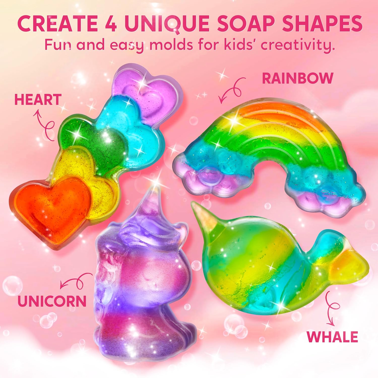 JOYFY ユニコーン石鹸作りキット 女の子向け工作 DIY - Soap Making Activity のレビューと価格